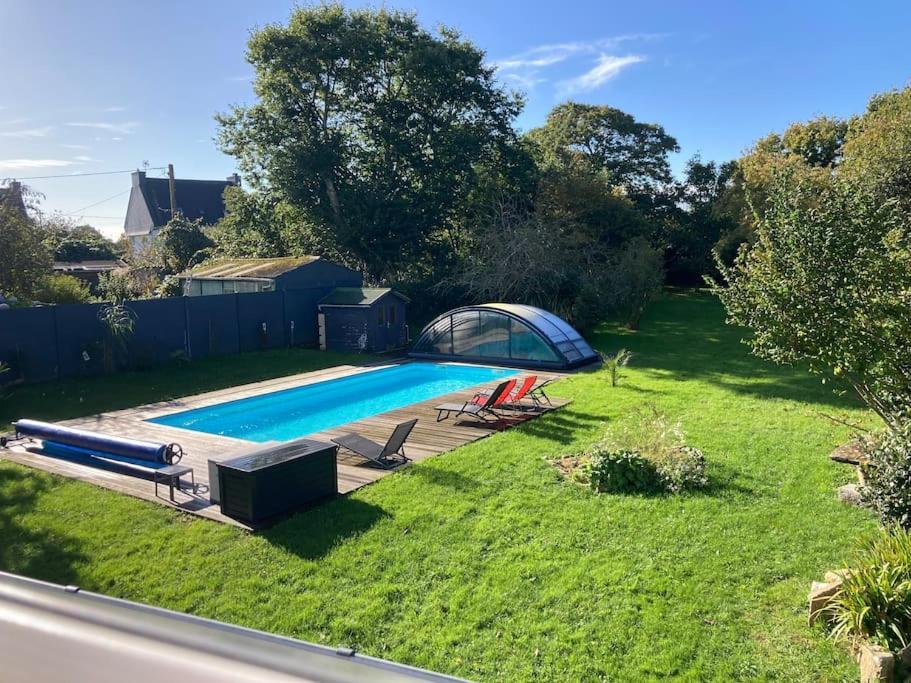 Le Gite Marie-Galante : Belle Maison D'Hotes Avec Acces Piscine En Ete Lanmeur Exteriör bild